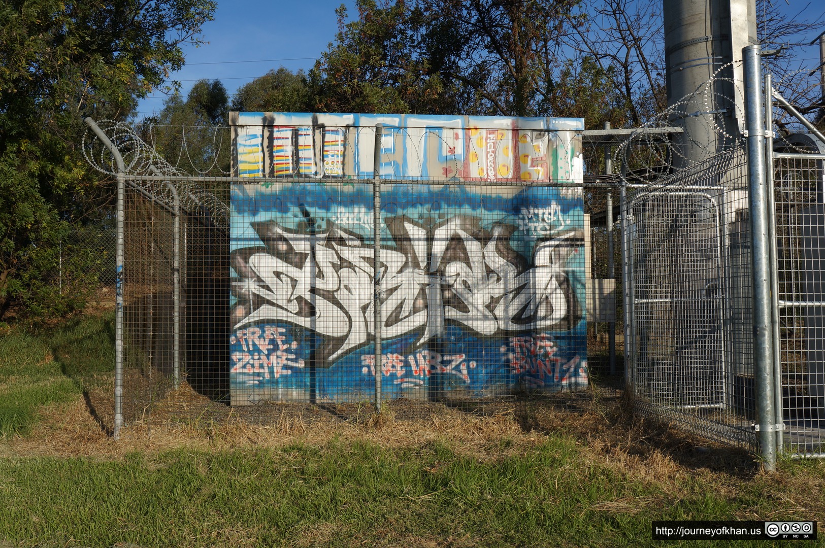 Cellphone Tower Graffiti in Royal Park