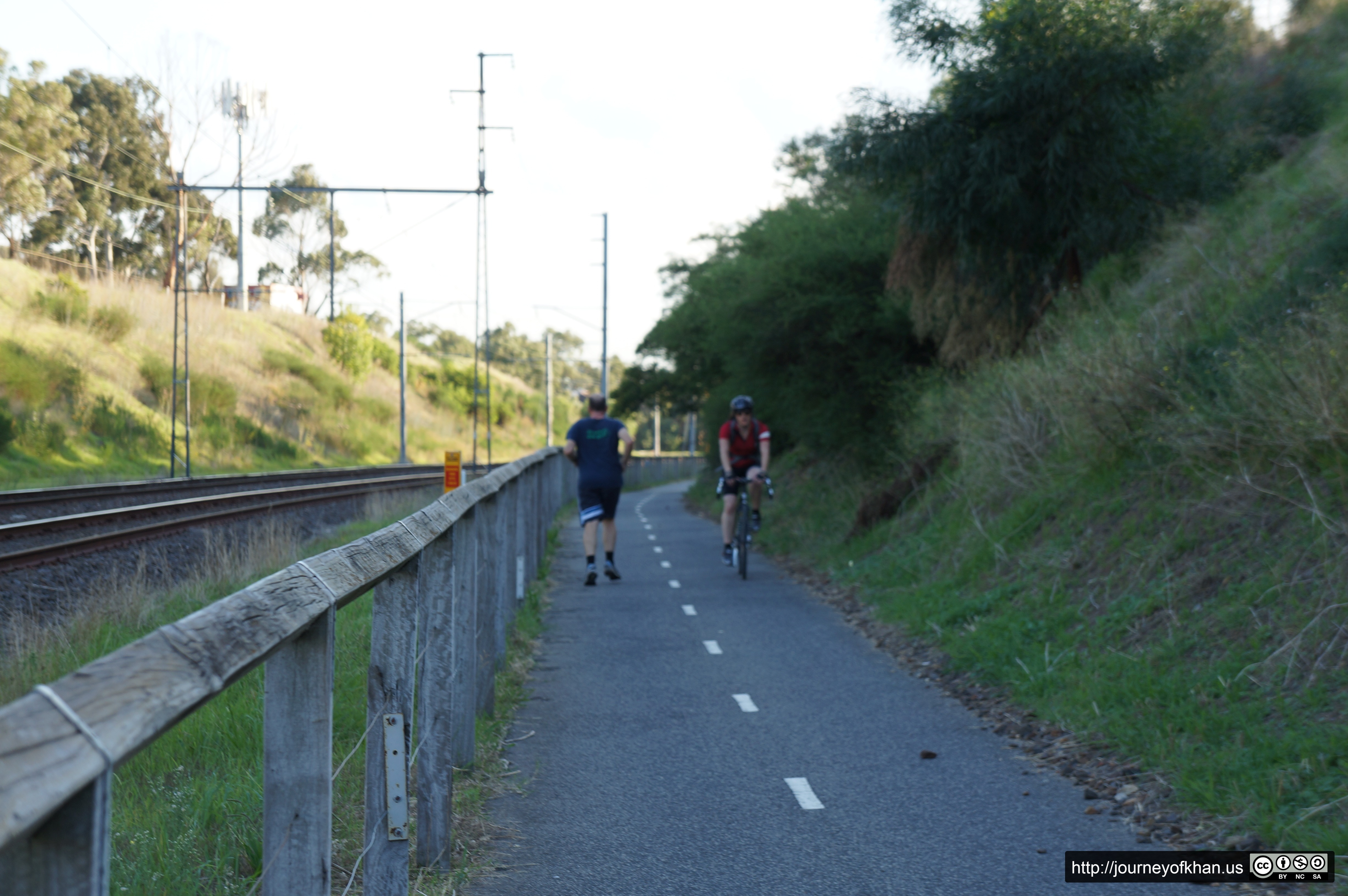 Cycling From Flemington Bridge (High Resolution)