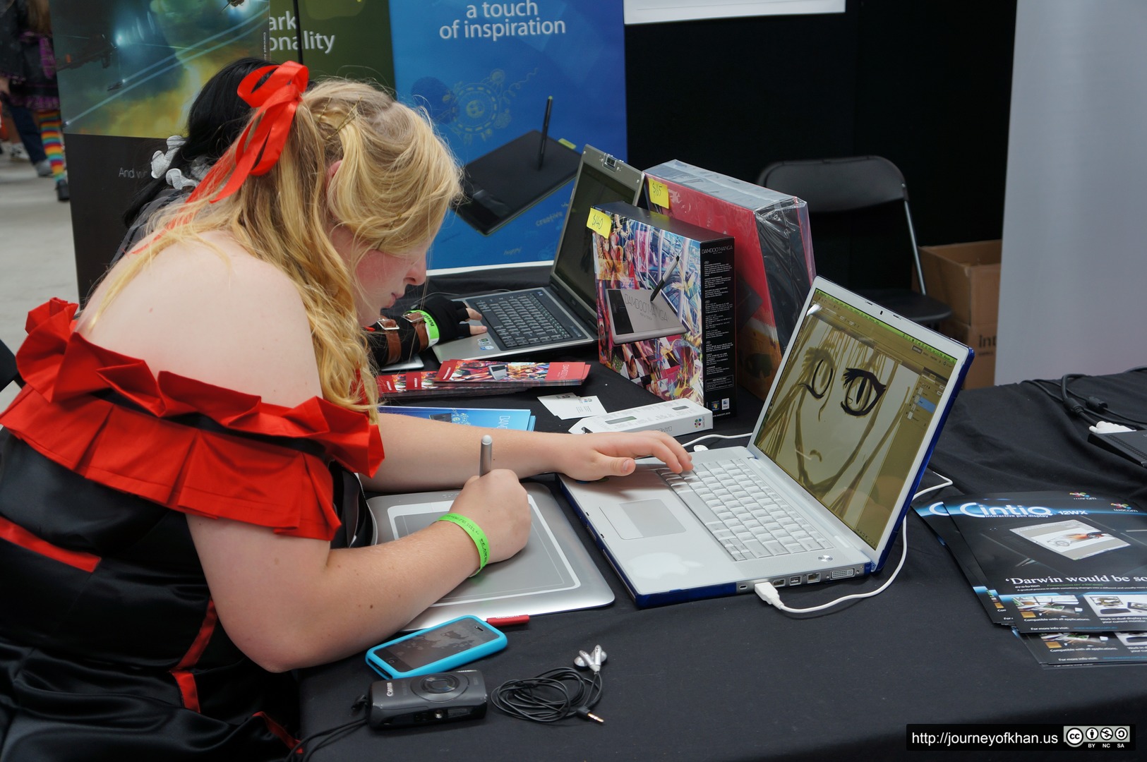 Artist with a Drawing Tablet