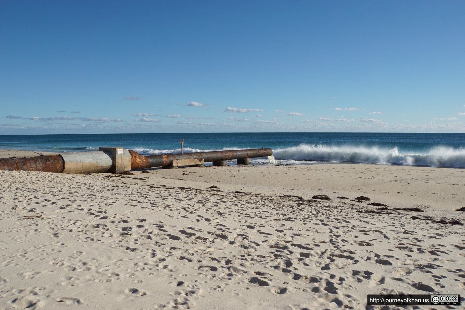 Waves and a Pipe