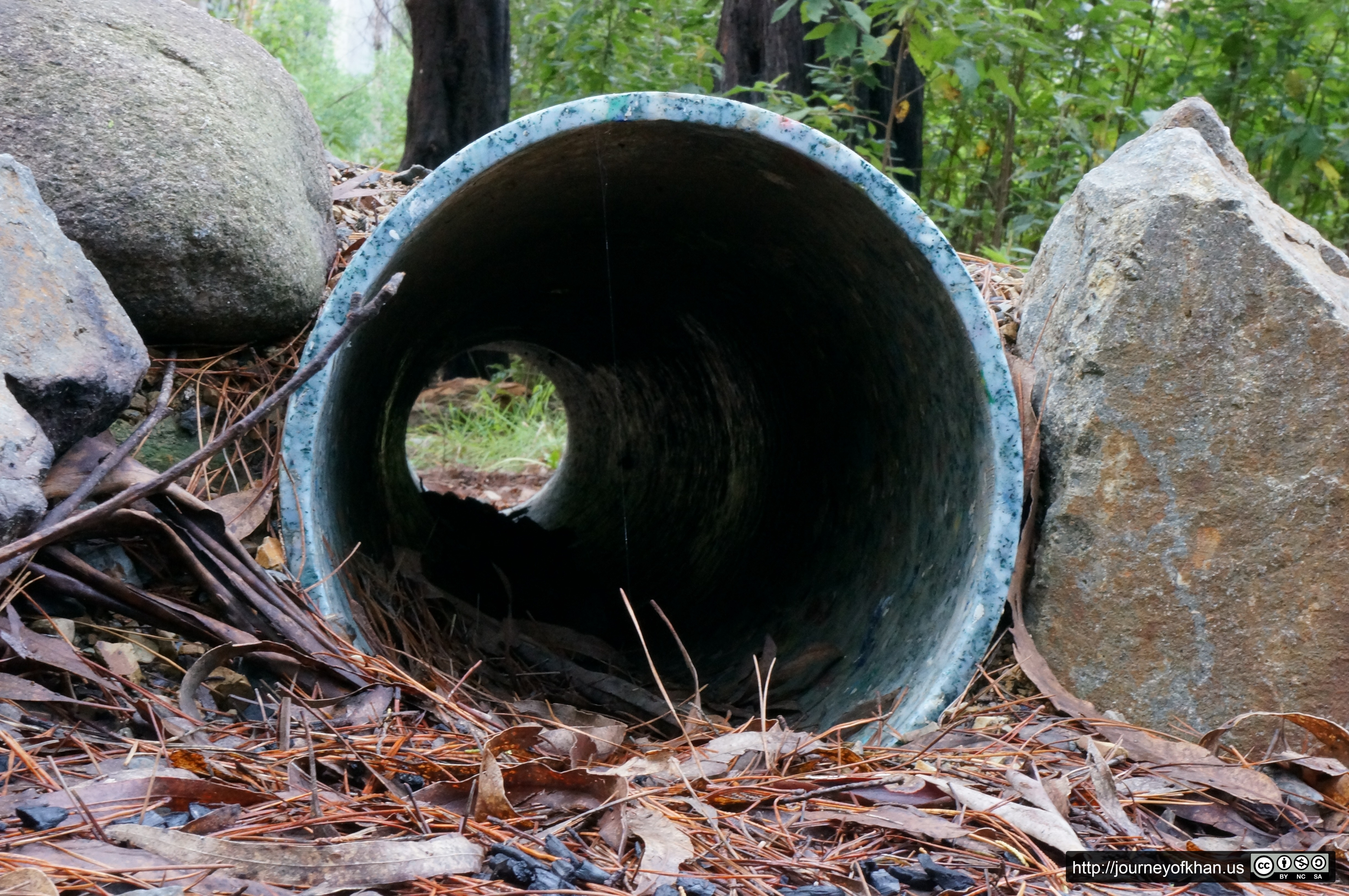 Marbled Blue Drainage Pipe (High Resolution)