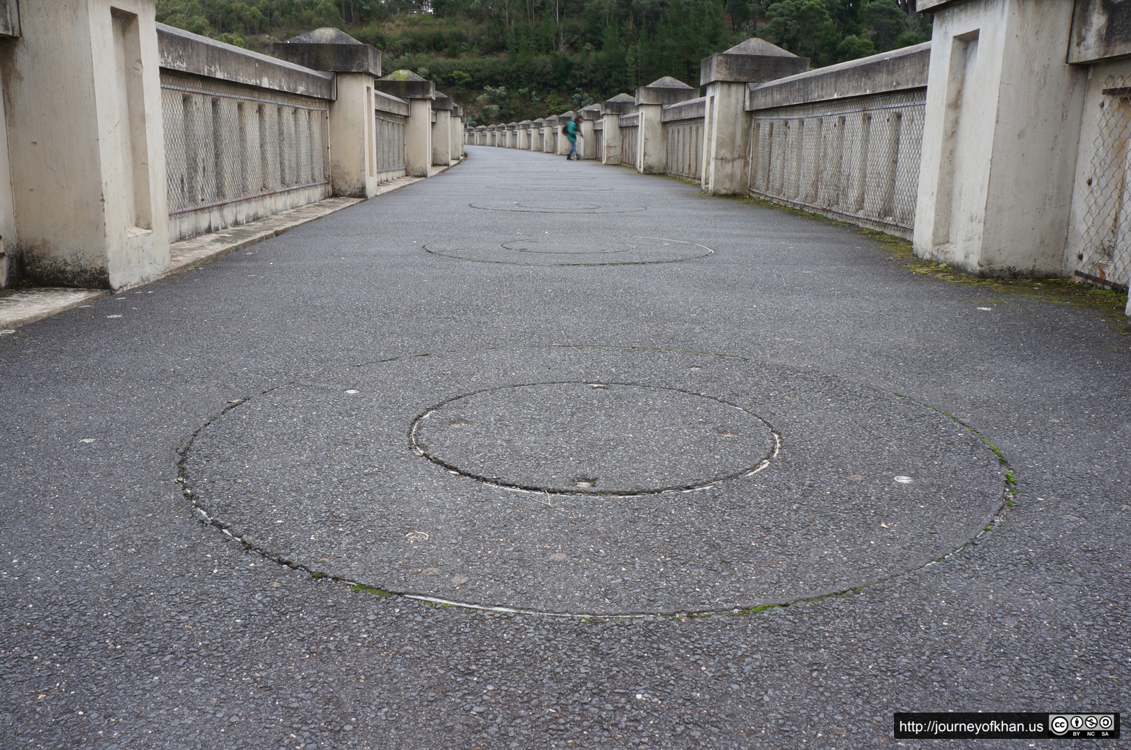 Concentric Circles atop the Dam