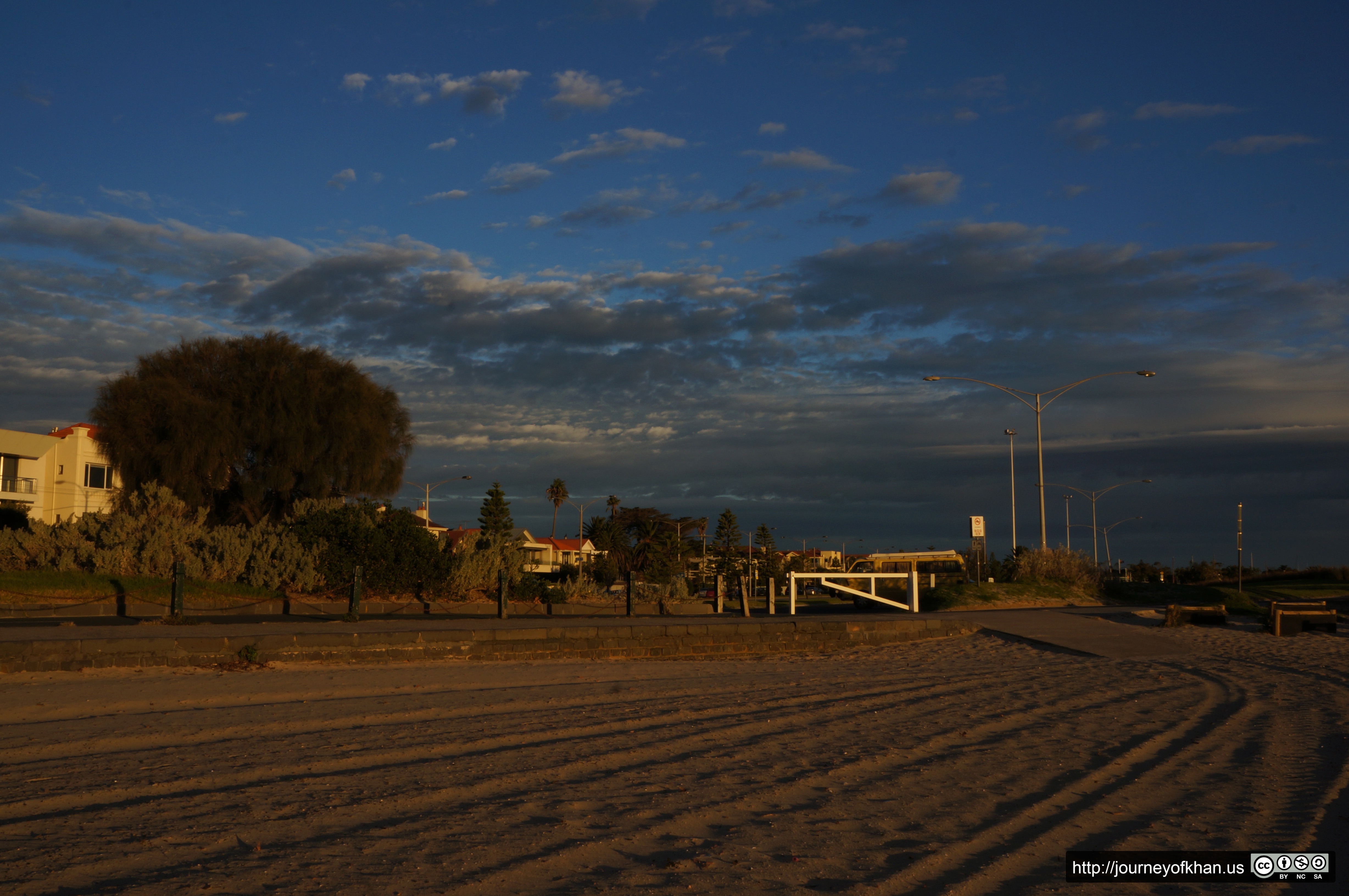 Footpath by the Beach in St Kilda (High Resolution)