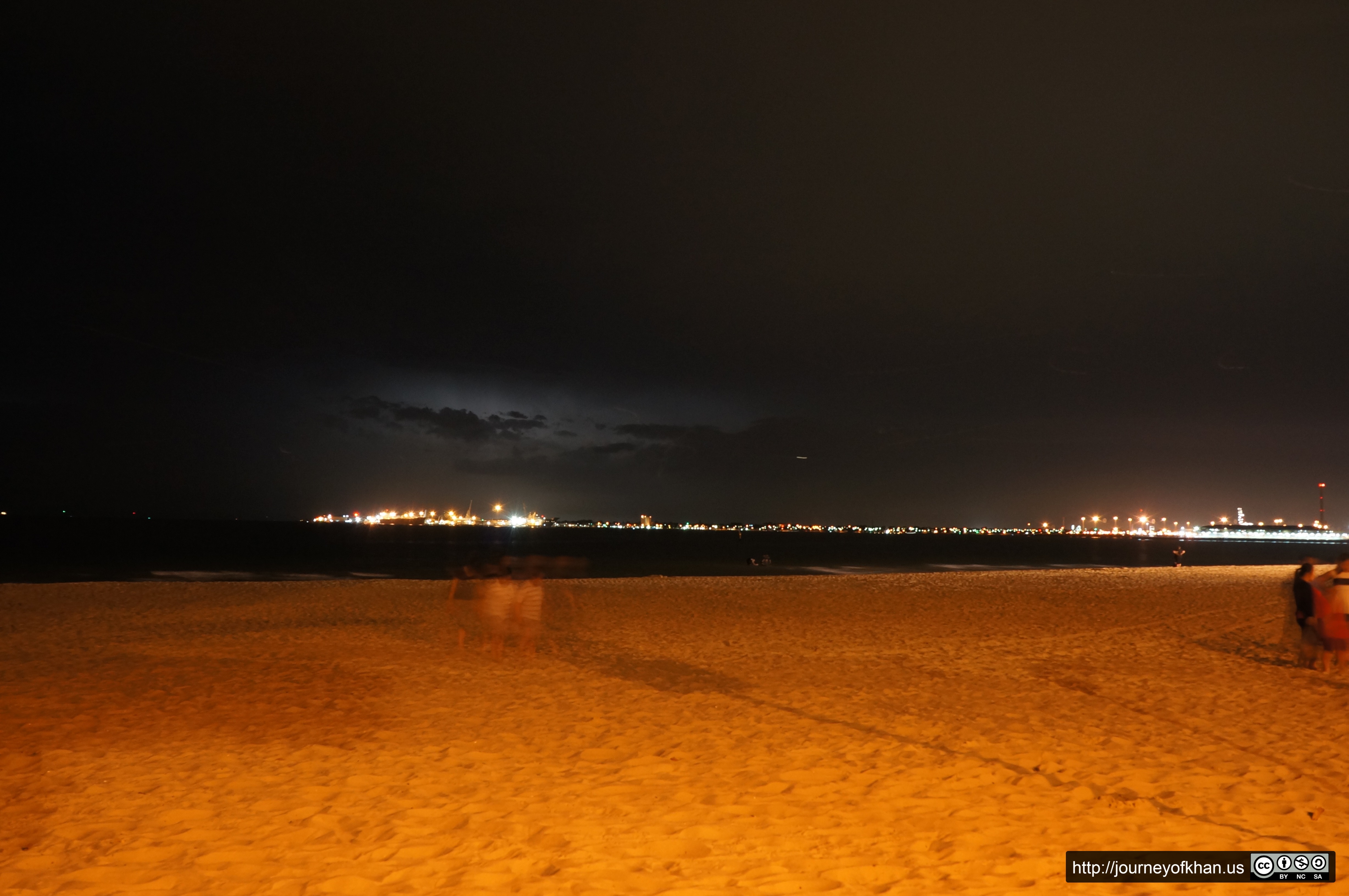 Headlights of the Storm in Port Melbourne (High Resolution)