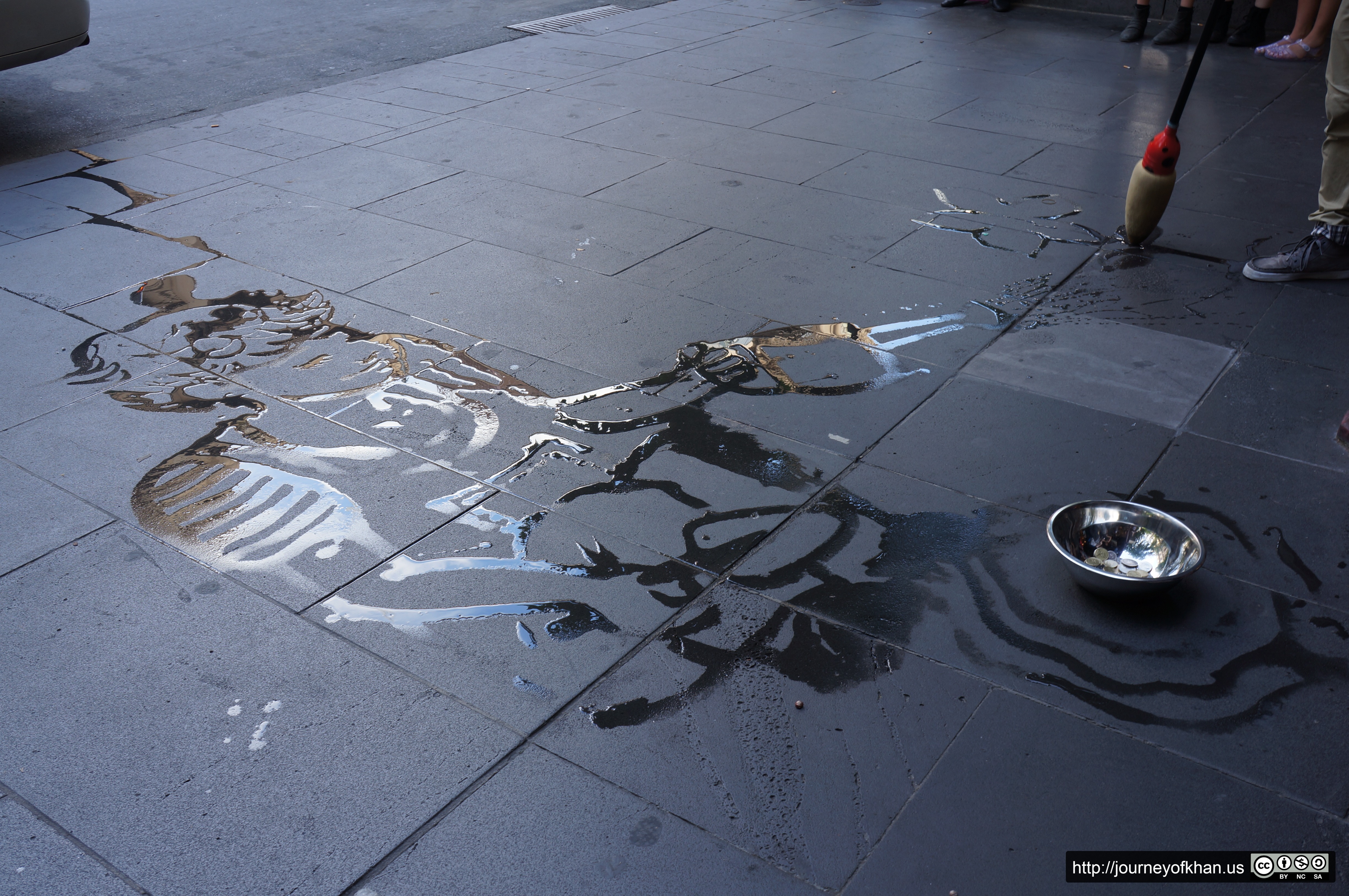 Water Footpath Art (High Resolution)