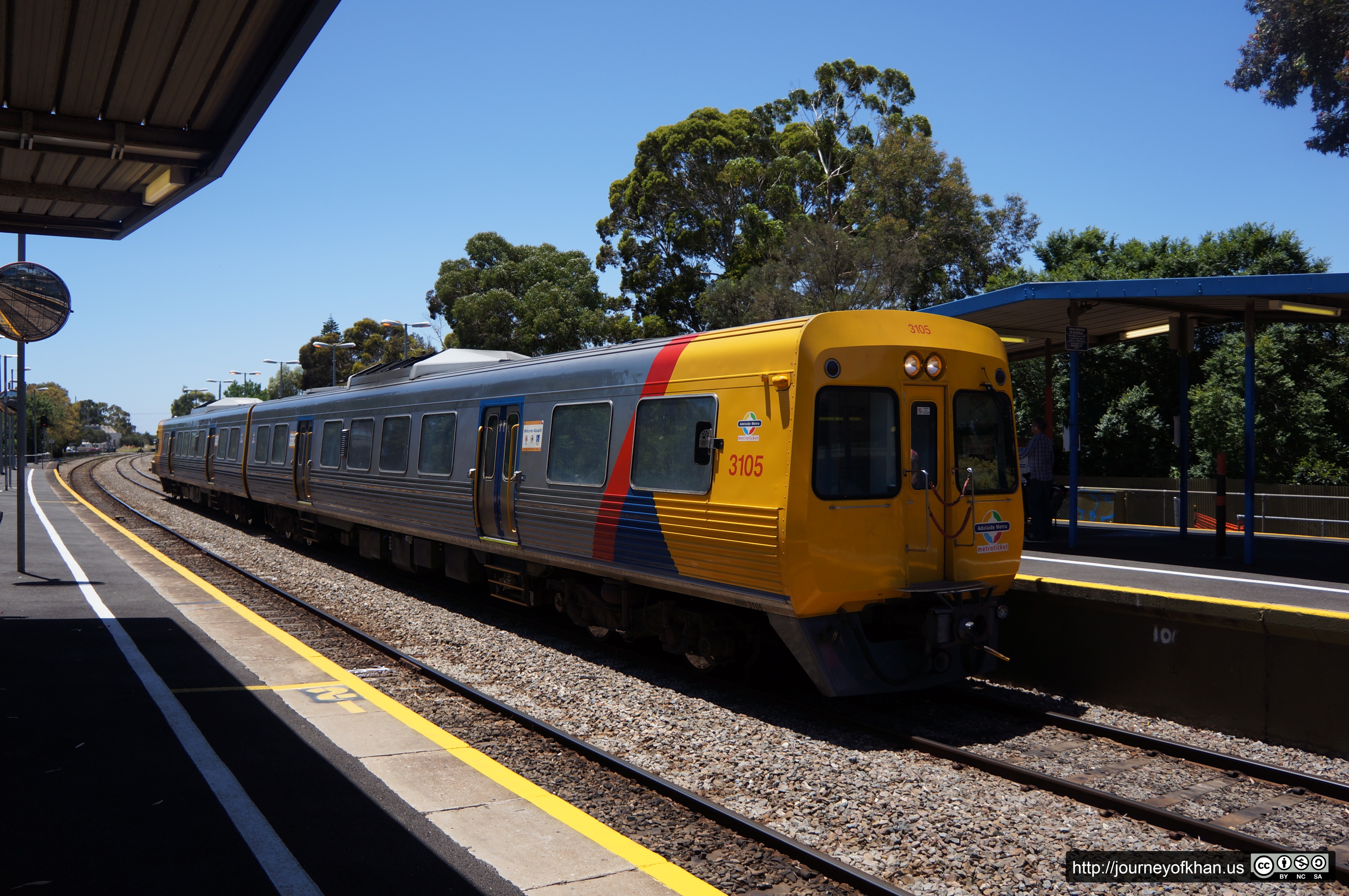 Train Arriving at Goodwood Station (High Resolution)