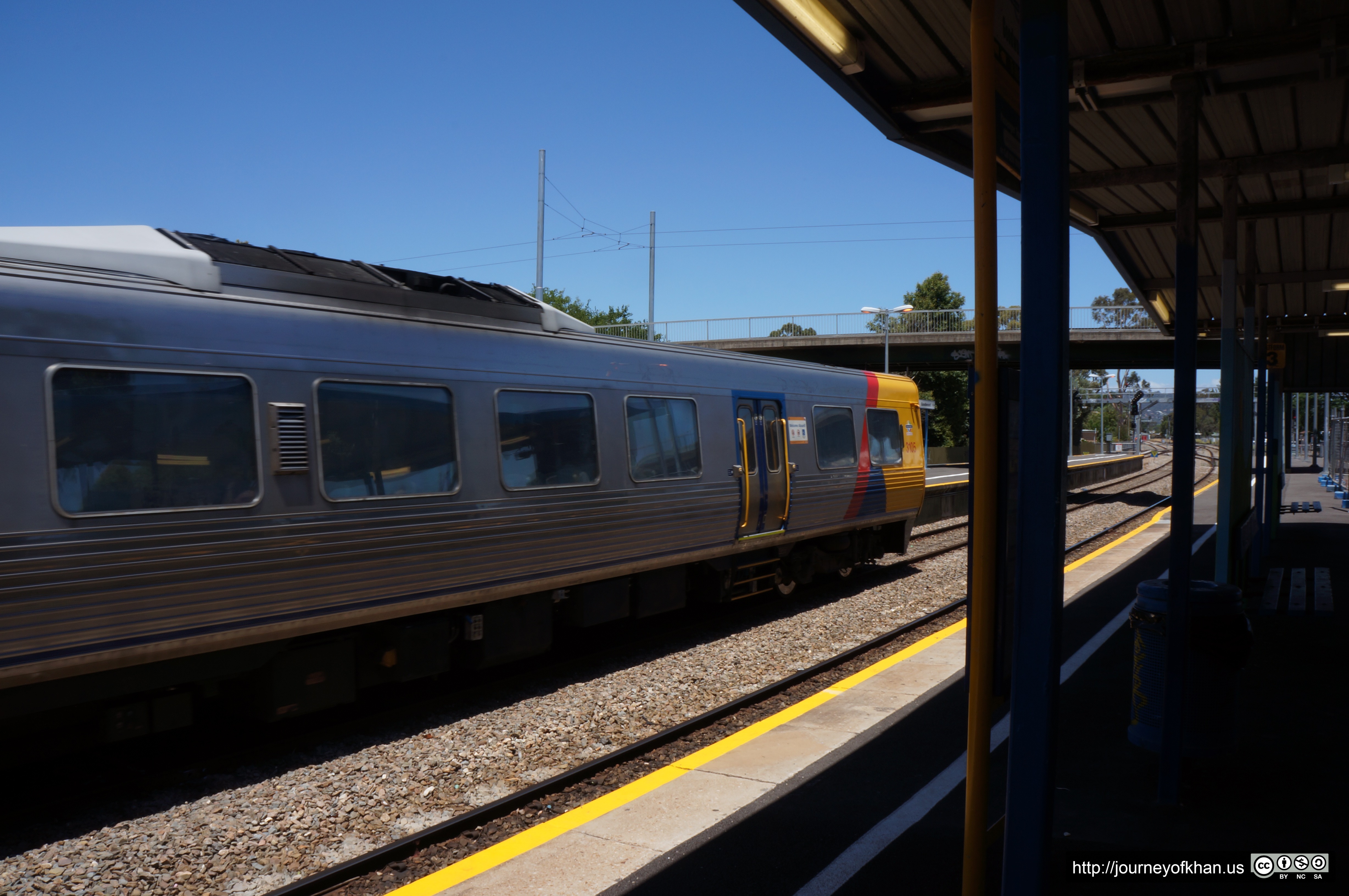 Train Departing Goodwood Station (High Resolution)