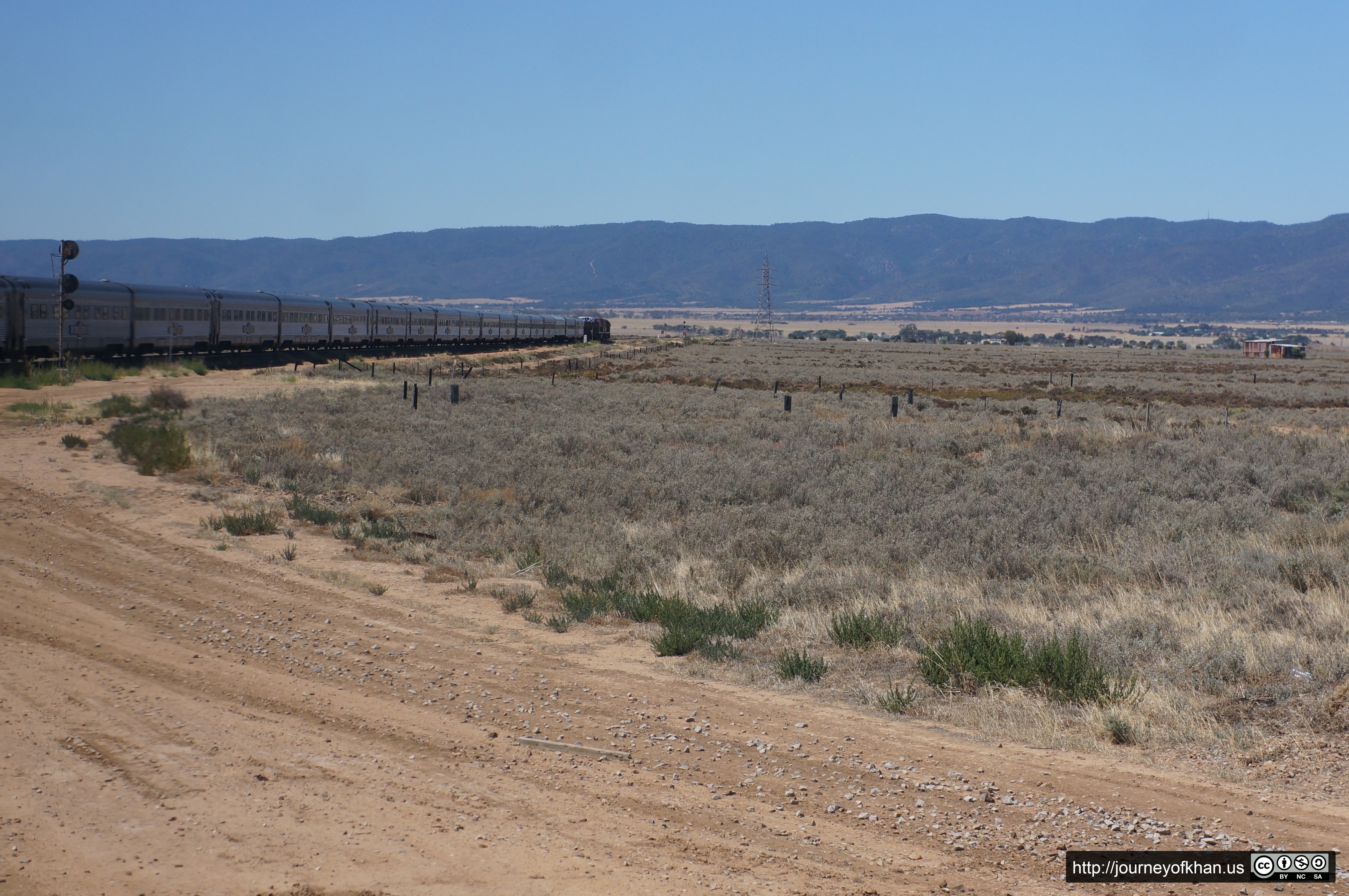 The Ghan Train from Adelaide to Alice Springs (High Resolution)