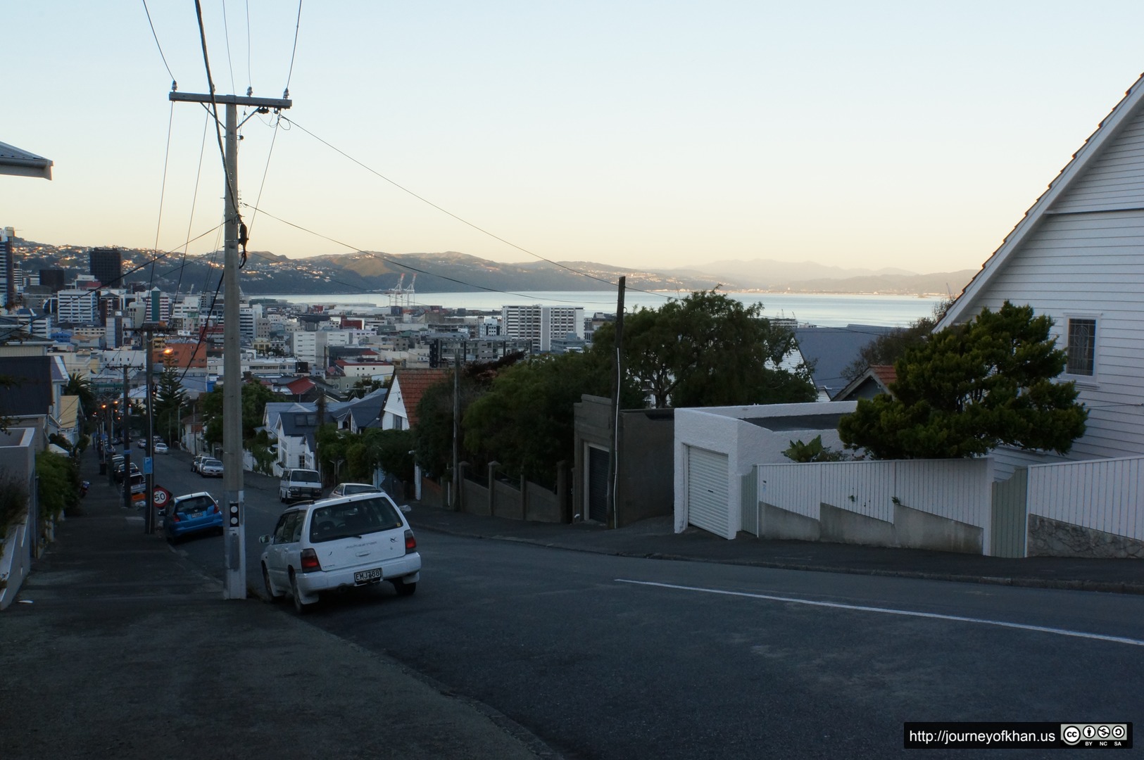 Downhill into Wellington