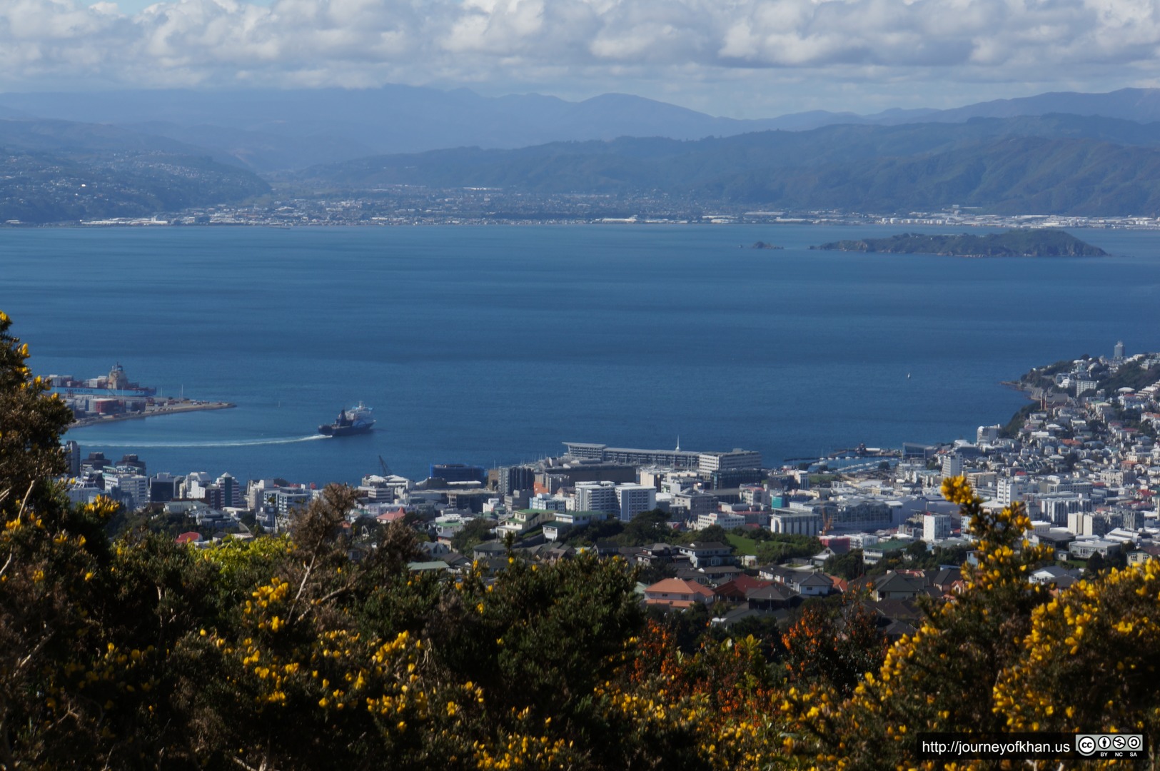 Wellington Harbour from the Turbine