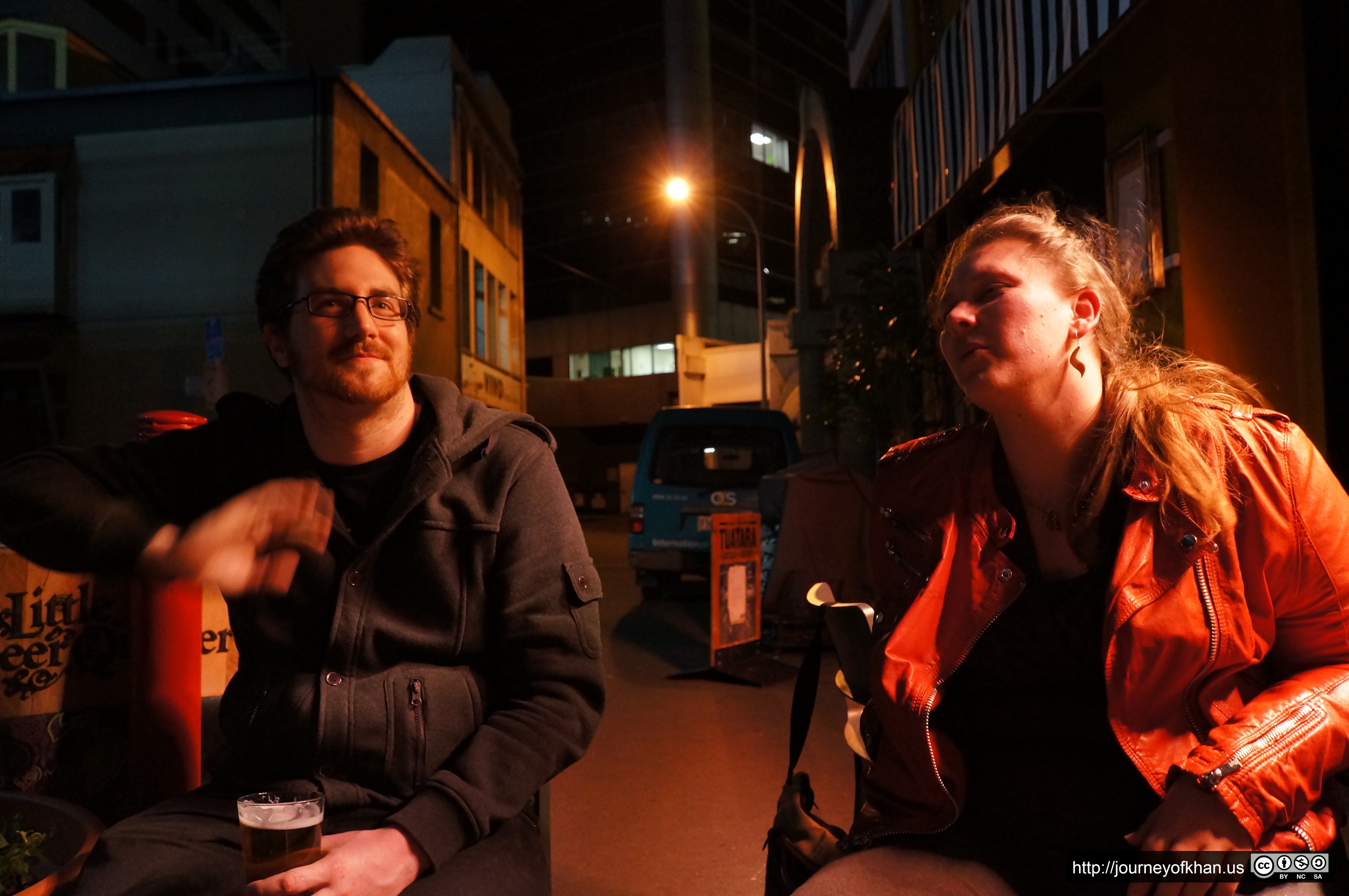 Sean and Emily at Little Beer Quarter (High Resolution)