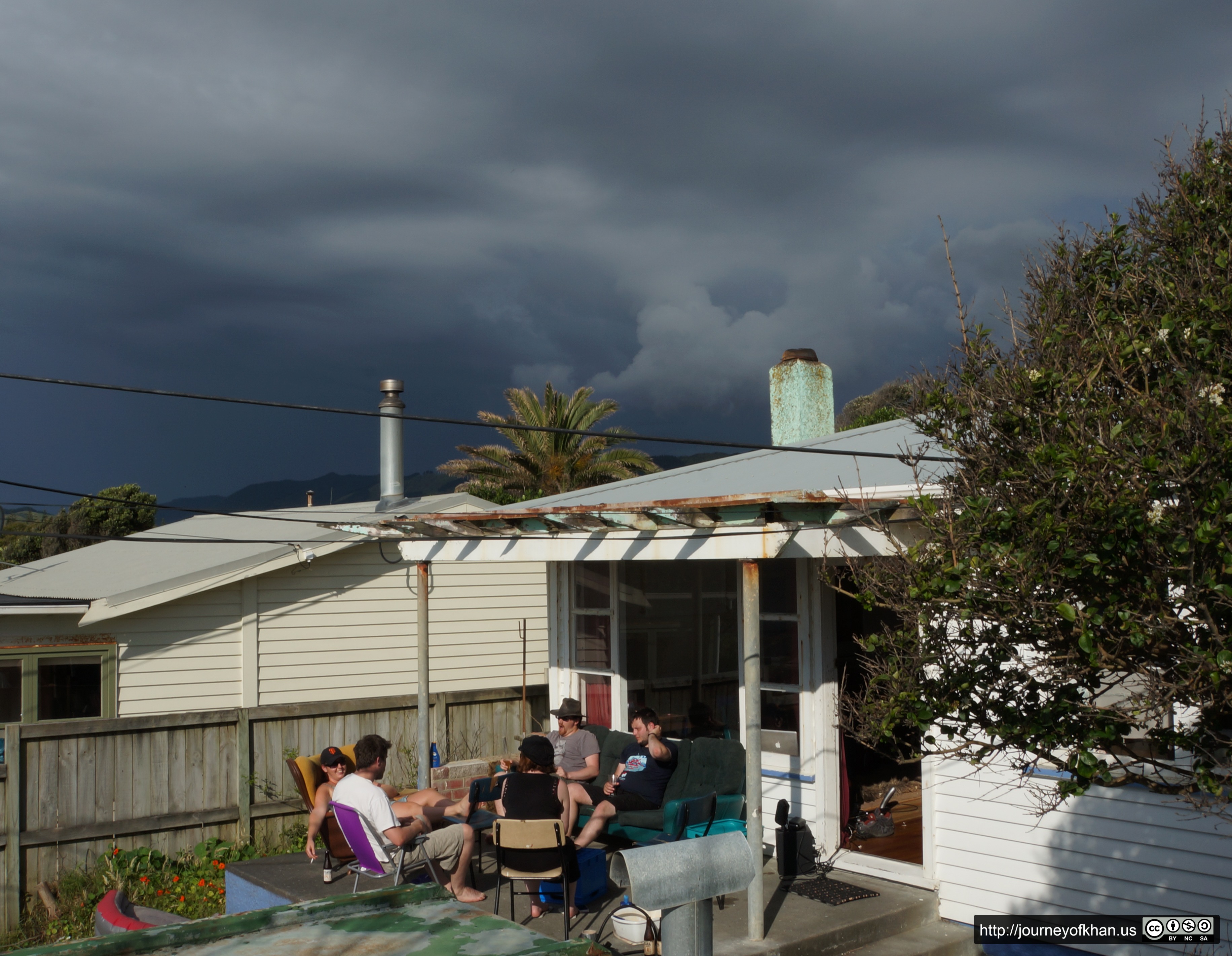 Friends on a Deck (High Resolution)