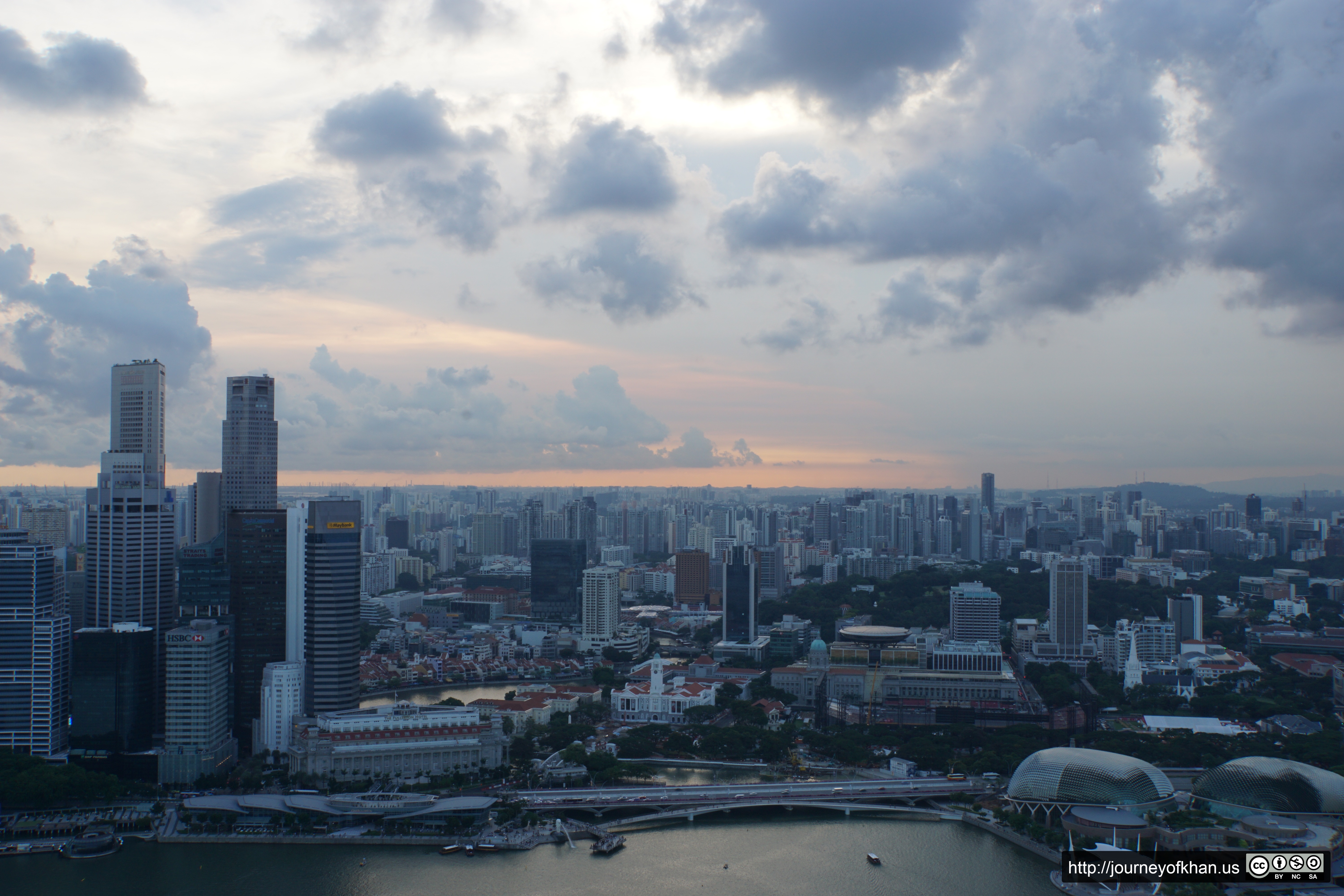 Pink Clouds over Singapore (High Resolution)