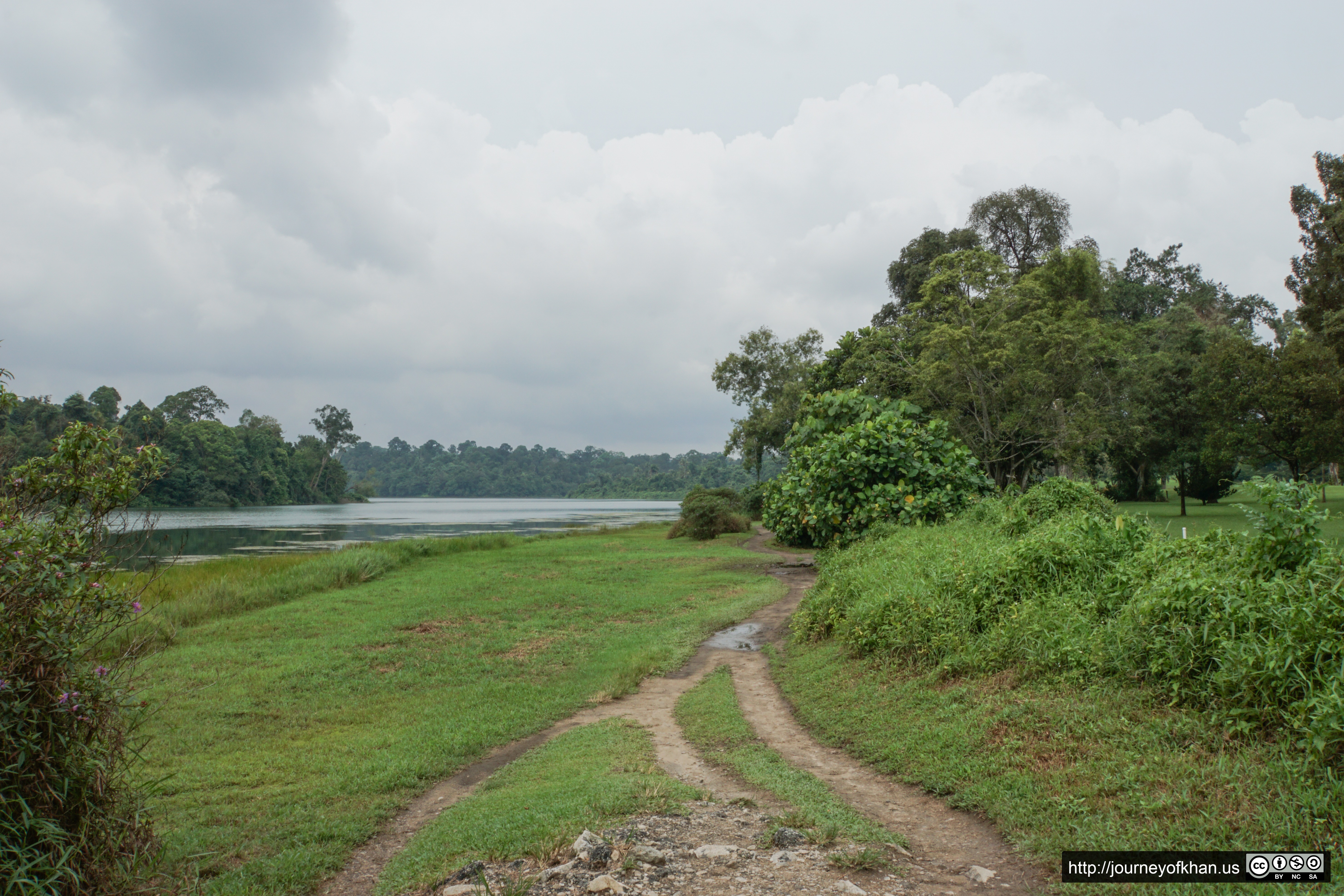 Split Path along the Reservoir (High Resolution)