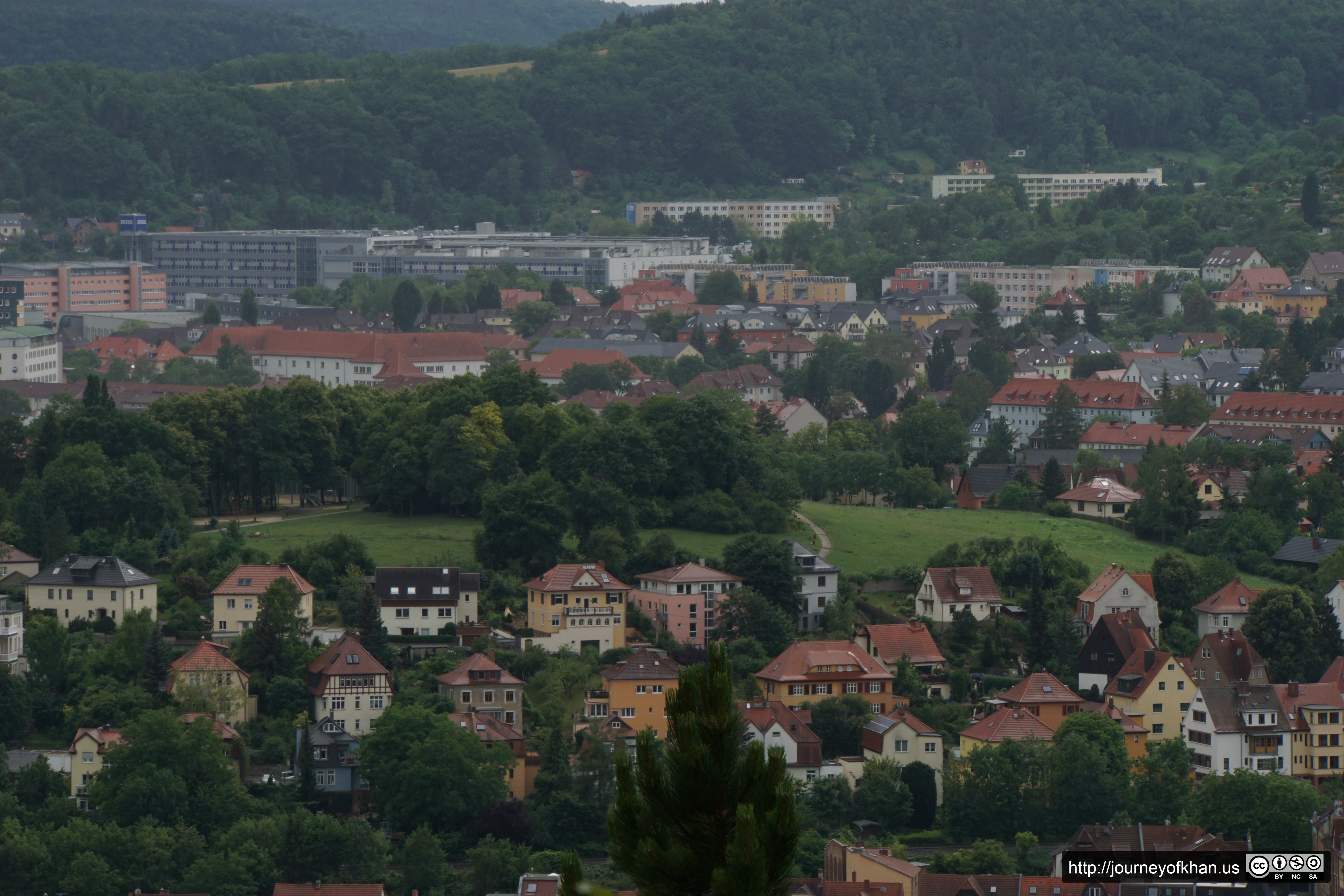 Factory and Houses in Jena (High Resolution)