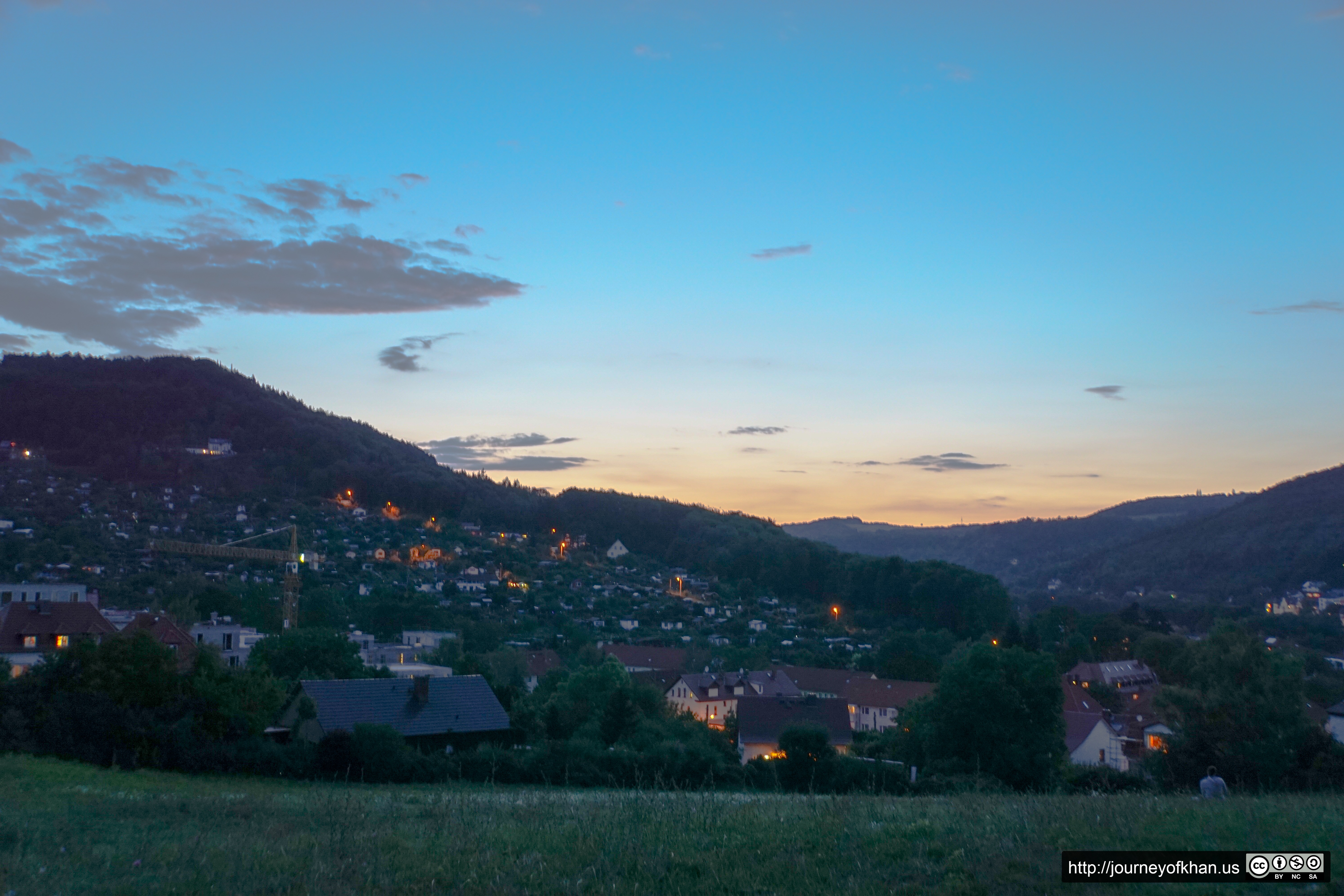 Sunset from Friedensberg Park (High Resolution)