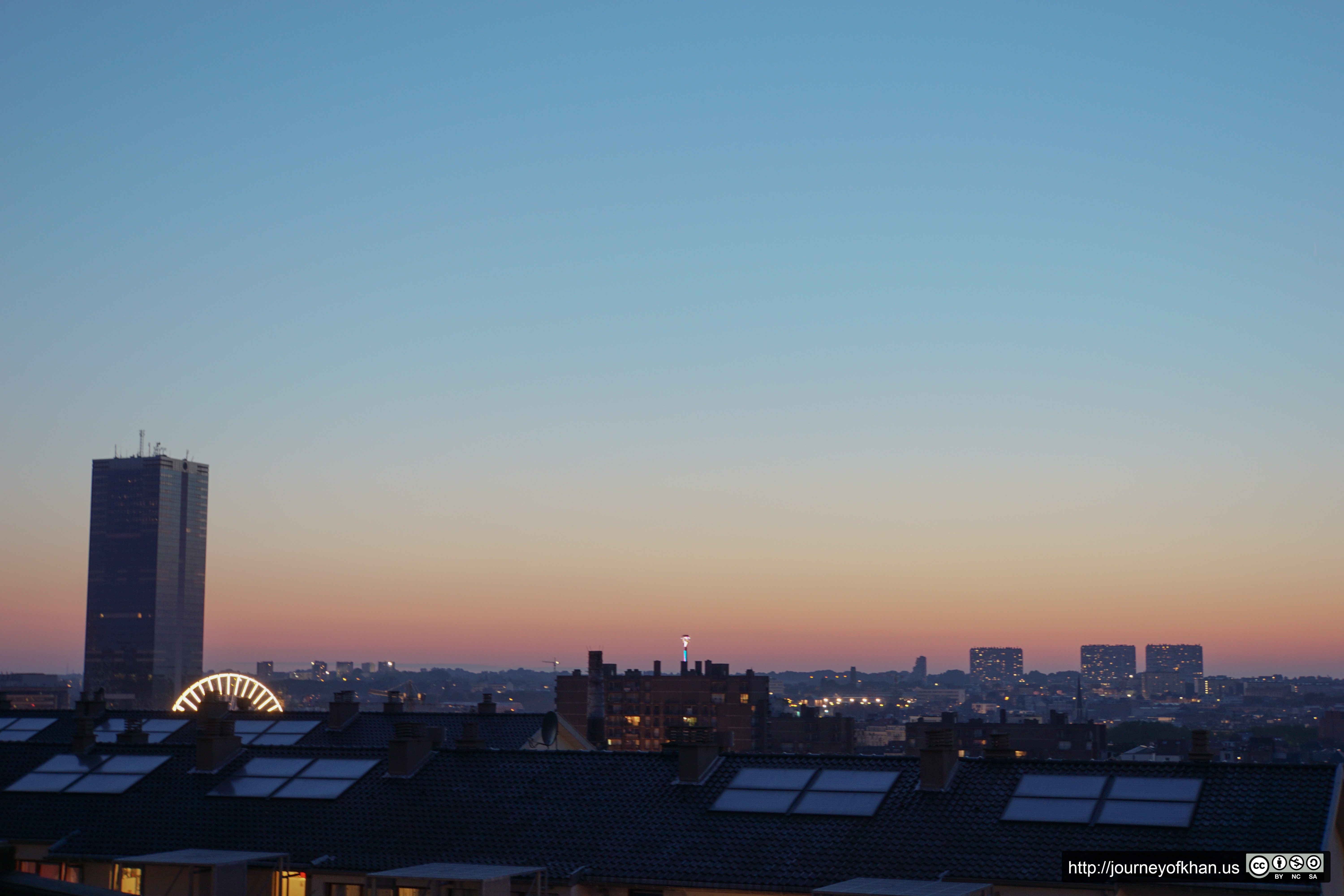 Sunset over Brussels (High Resolution)