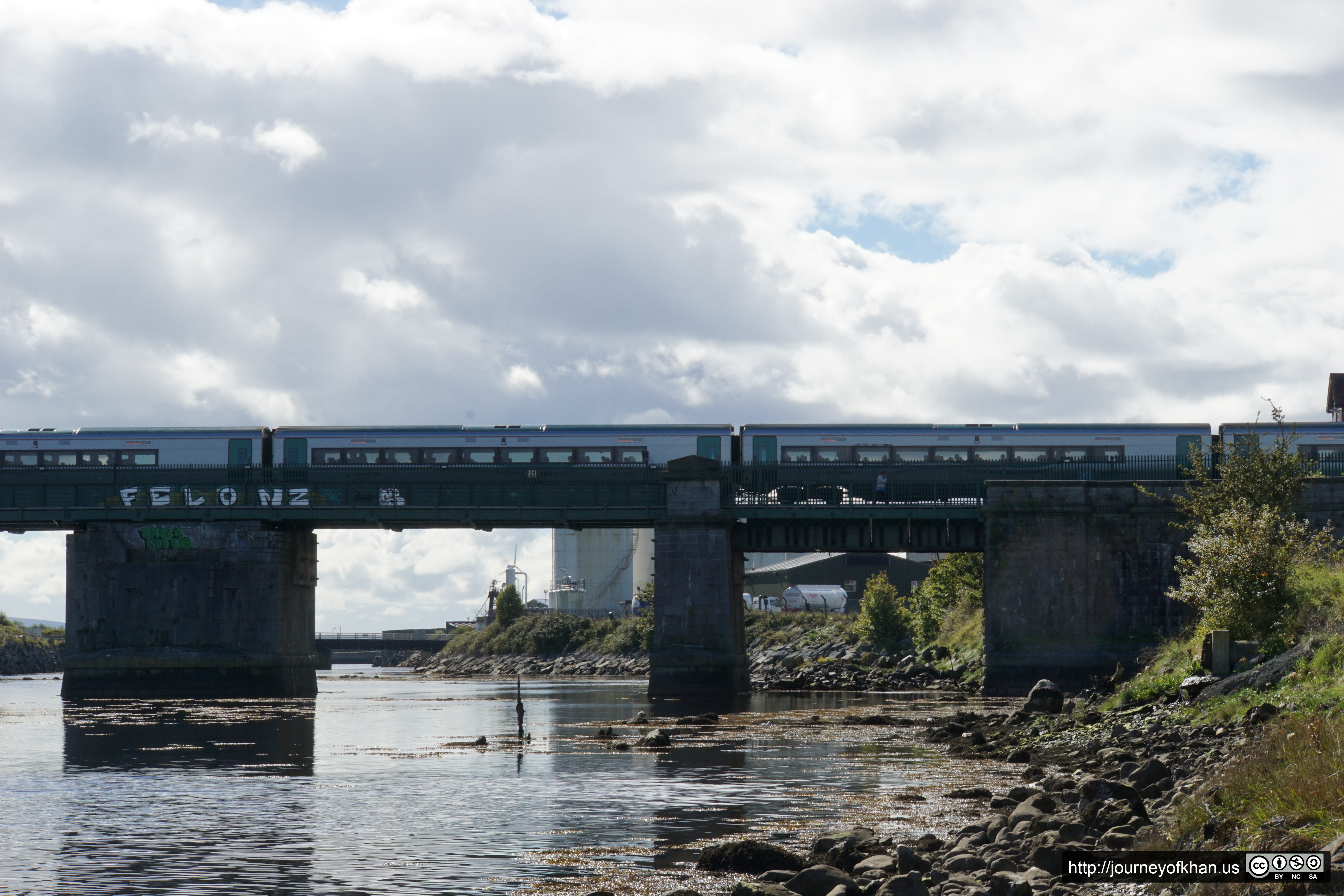 Train over the Lough Atalia (High Resolution)