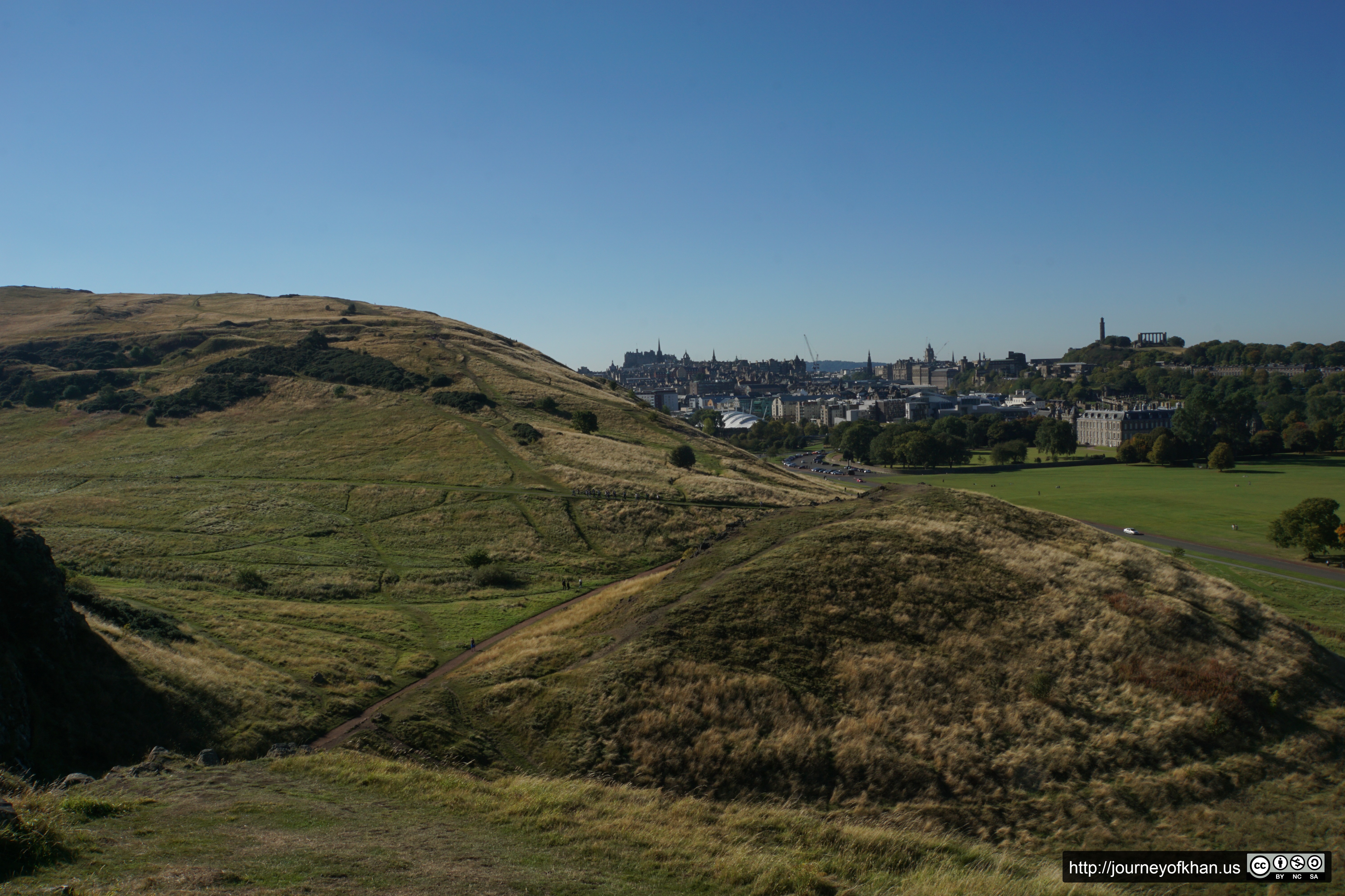 Scottish City Beyond the Hill (High Resolution)