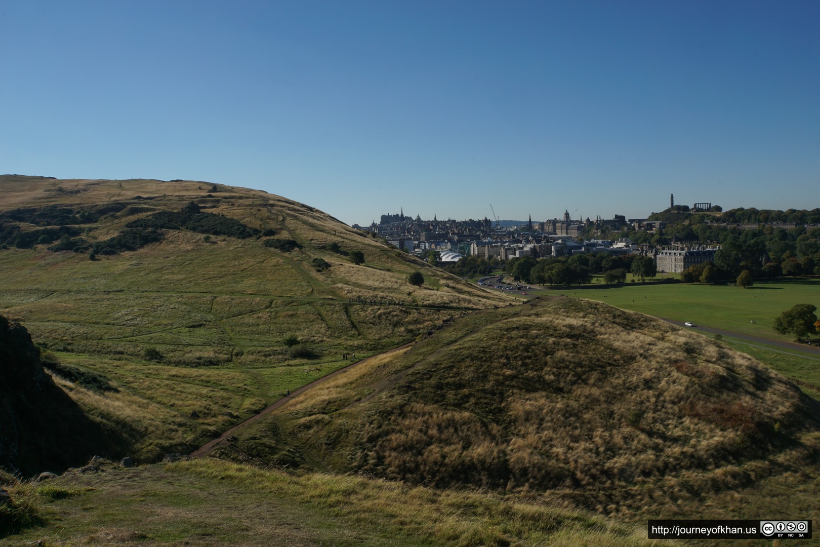 Scottish City Beyond the Hill