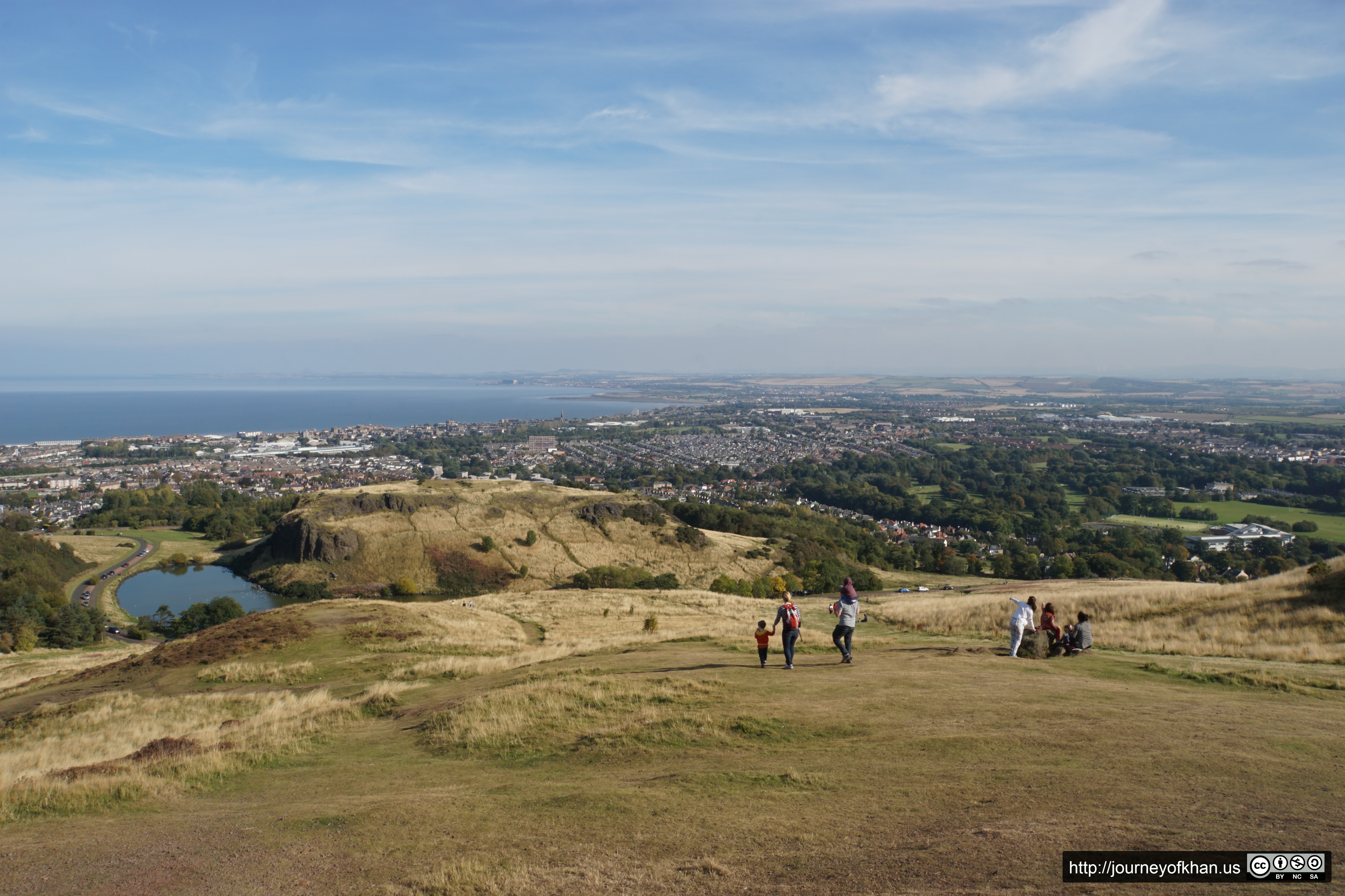 Walking down from Holyrood Park (High Resolution)