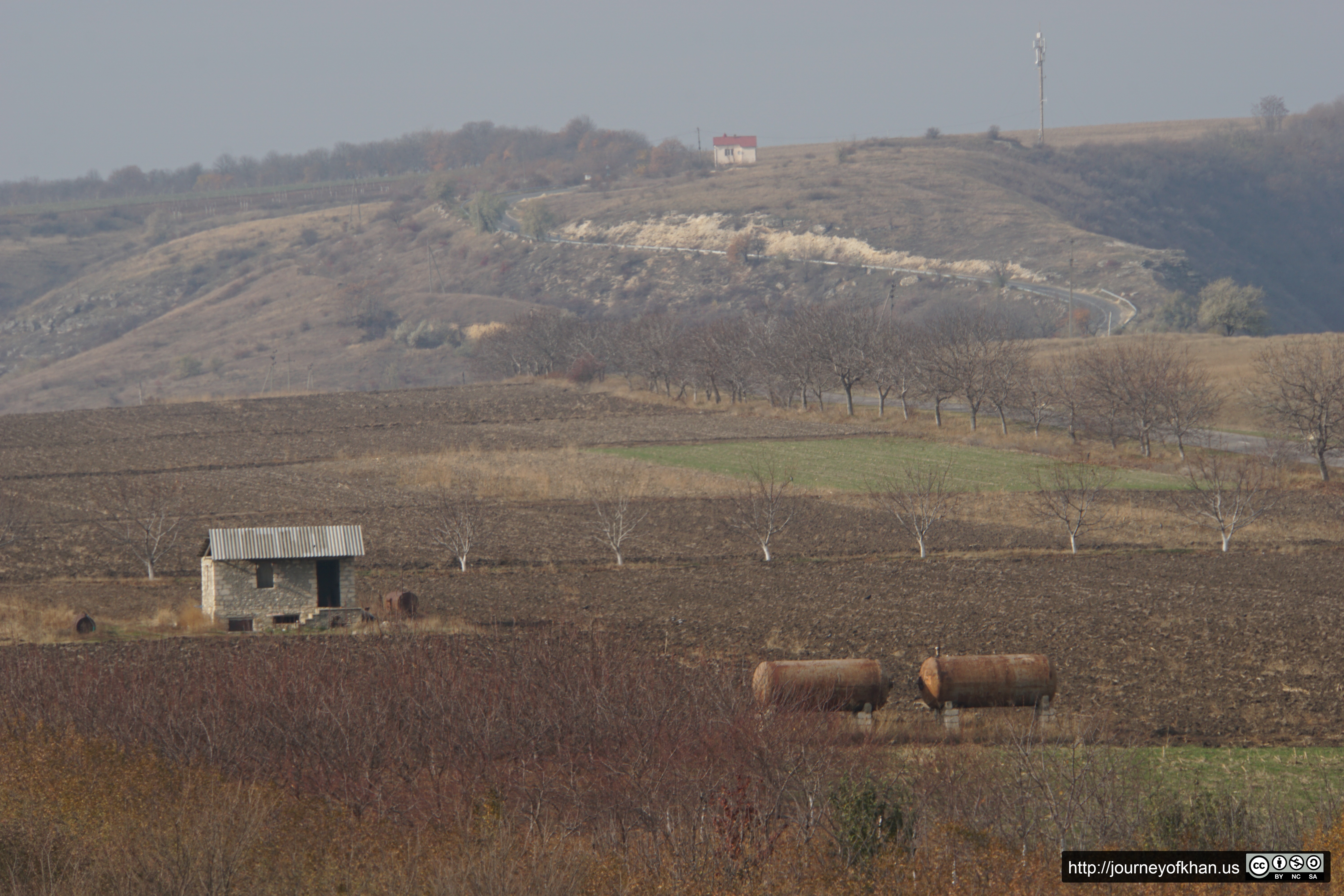 Tanks on a Farm in Orheiul (High Resolution)