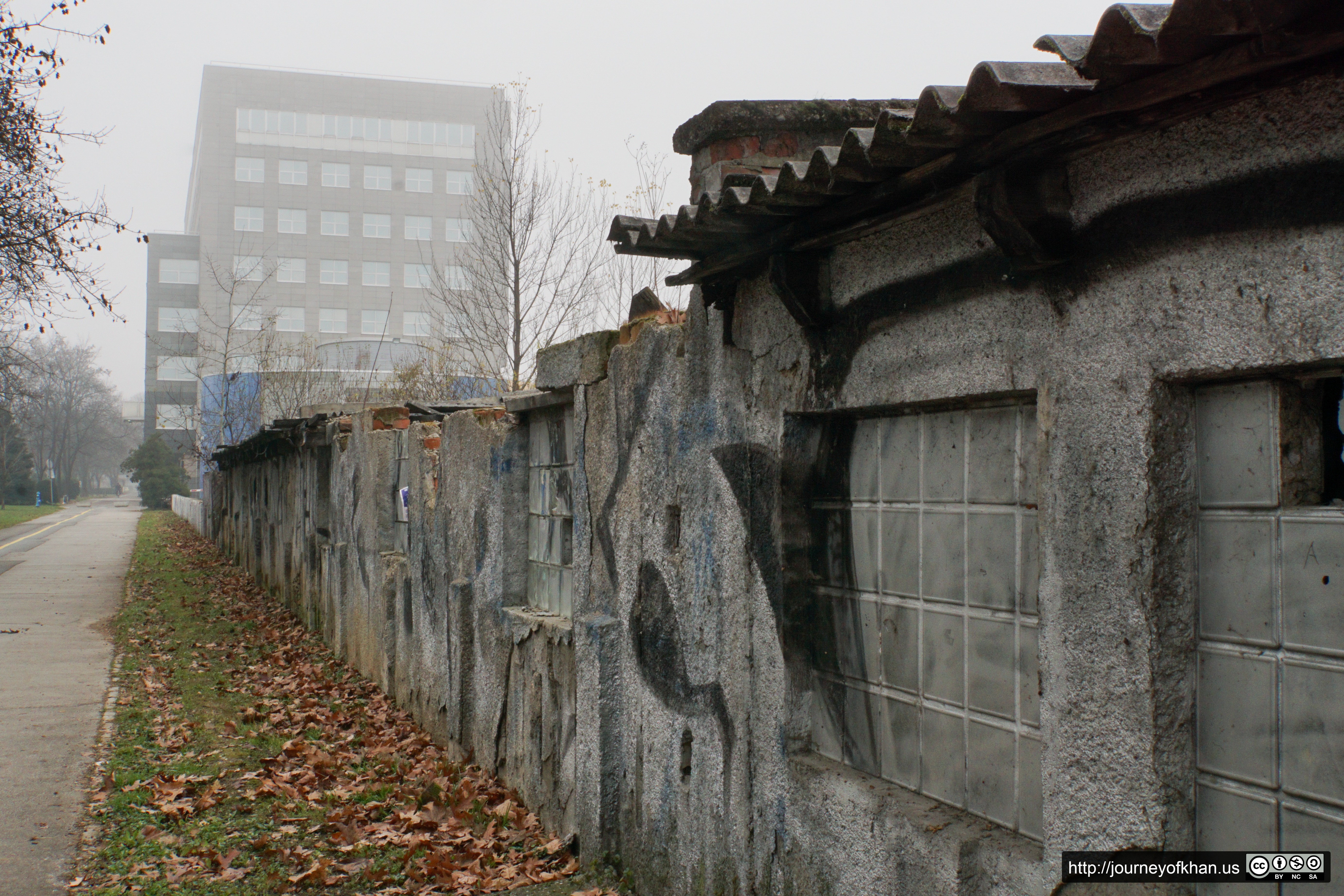 Wall in the Fog (High Resolution)