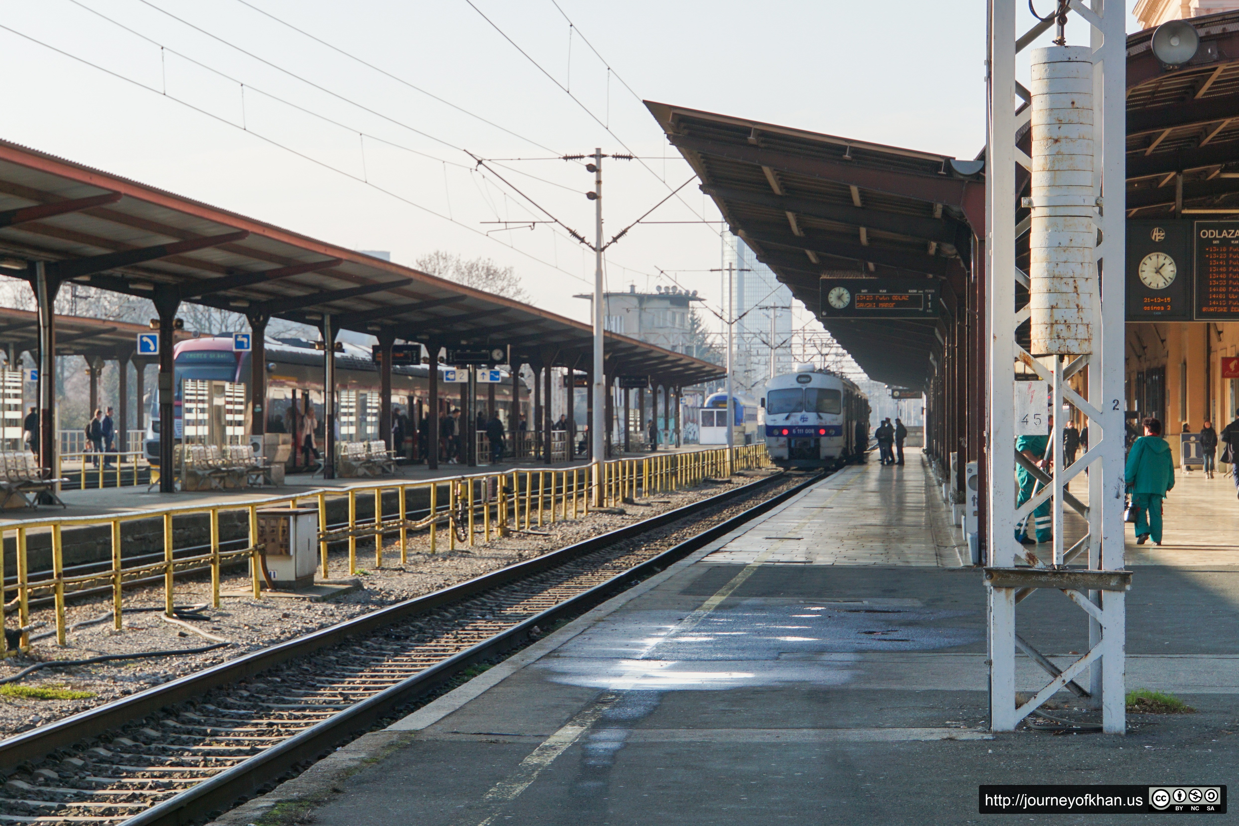 Train Platform in Zagreb (High Resolution)