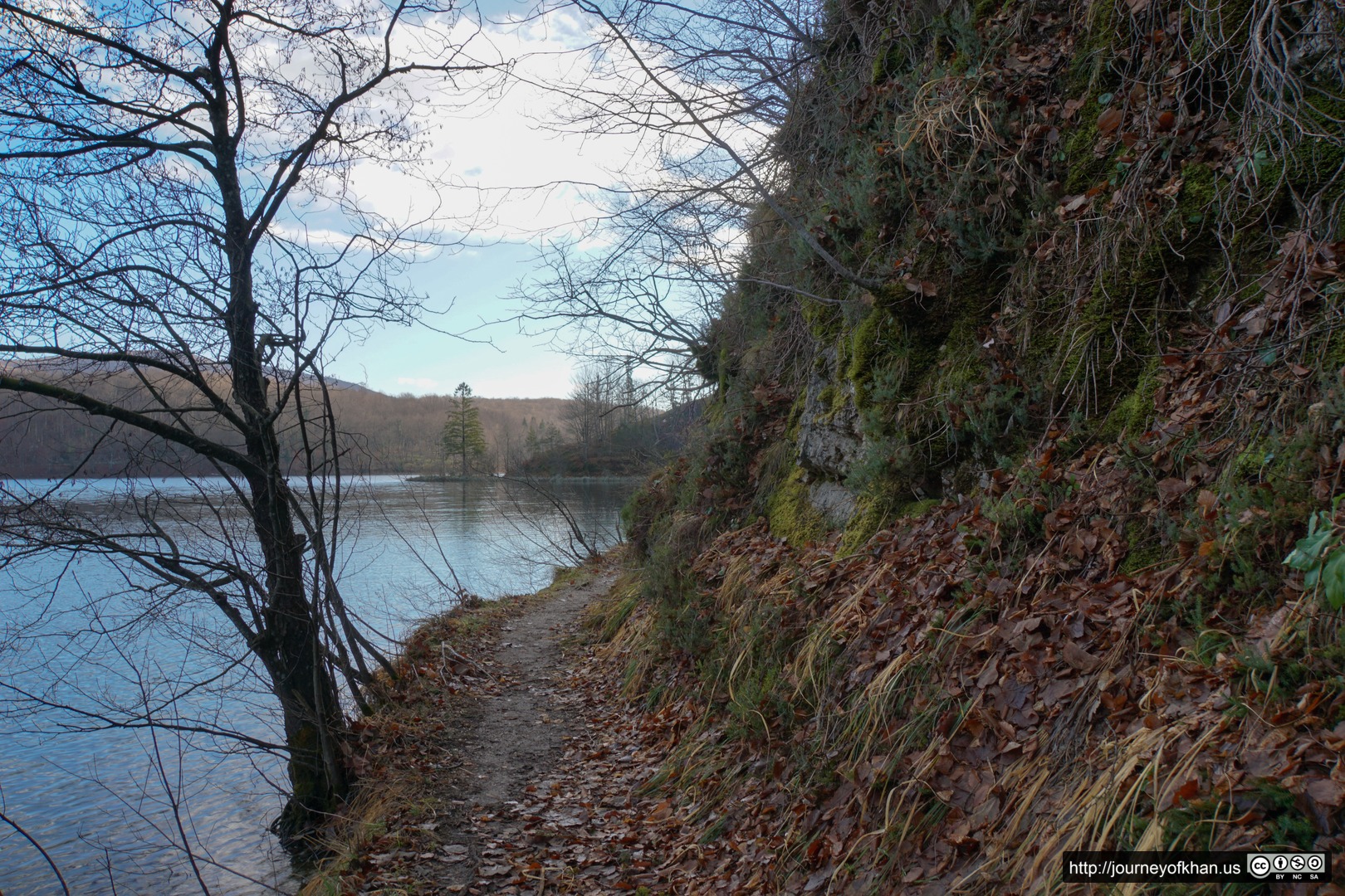 Trail around Plitvice Lake