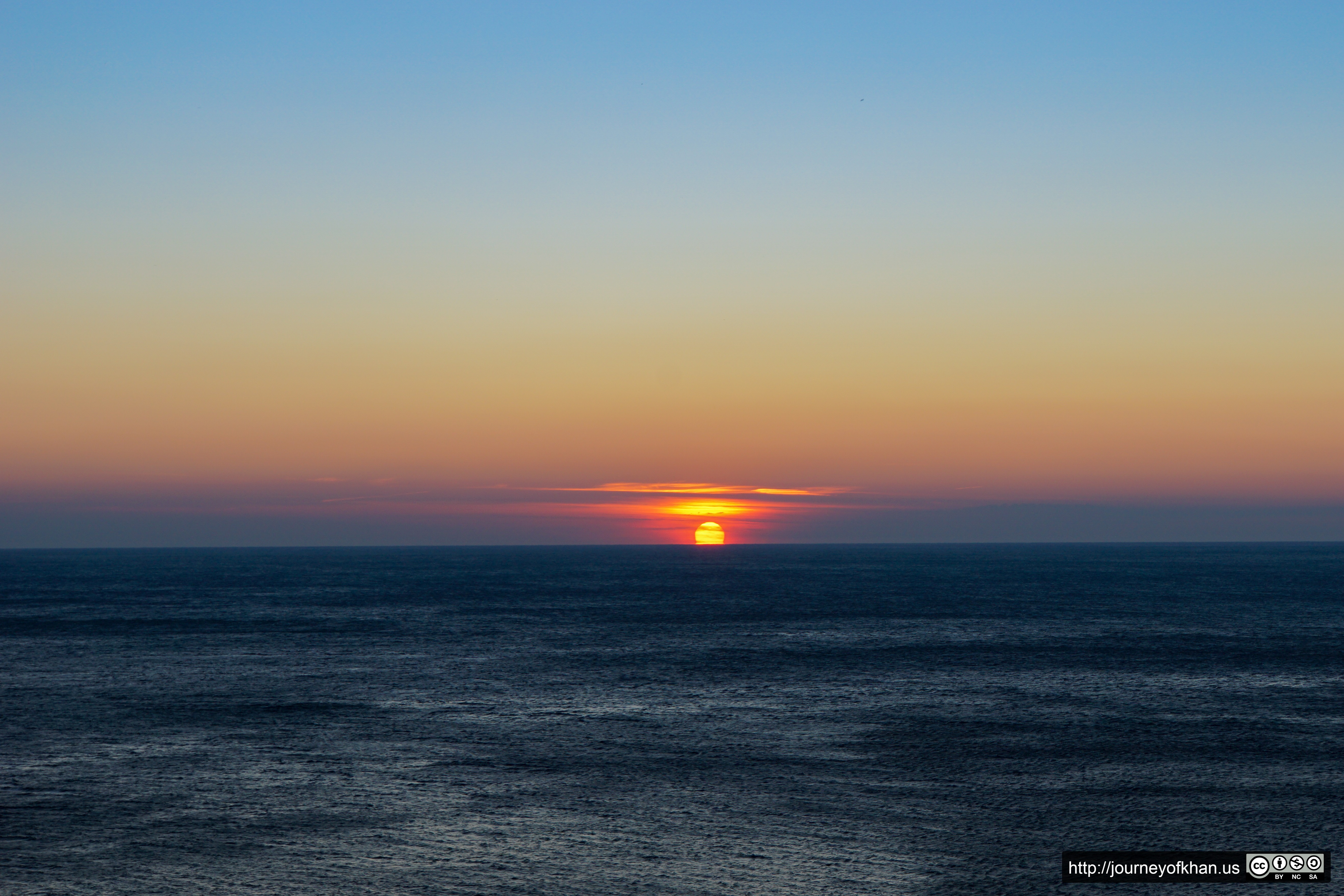 Sunset on the Ocean (High Resolution)