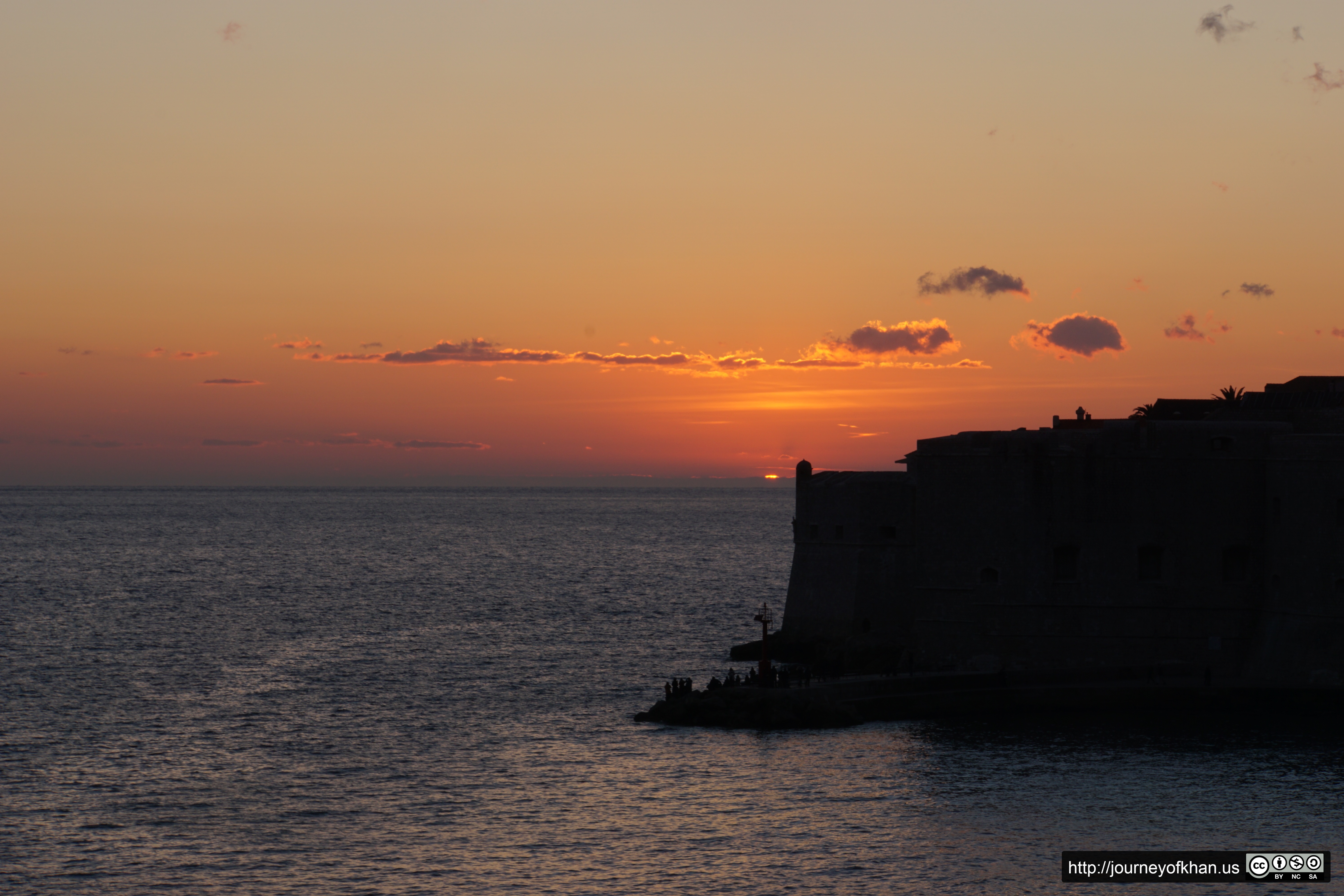 Sun Setting on the Edge of Croatia (High Resolution)
